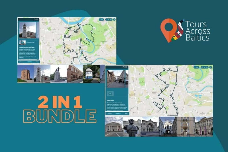 Audio Tour of Vilnius Old Town Core and the South Part 2in1 - Vilnius Old Town by GPS, starting at Gediminas