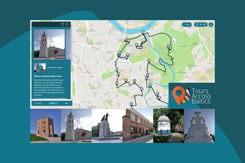 Audio Tour of Vilnius Old Town Core - How the GPS Audio Tour Works on Your Phone