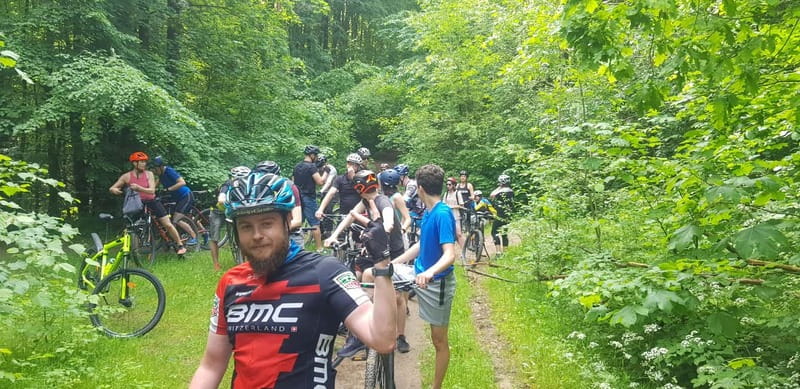 Explore Pavilniai Regional Park on a Mountain Bike - Bernardinu Park and the River Vilnia: the calm in the middle