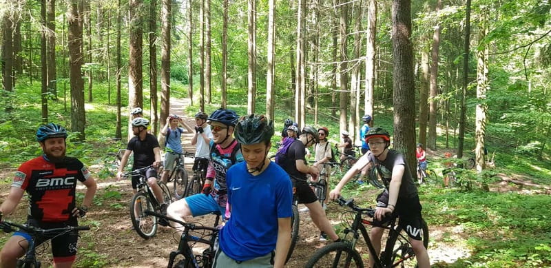 Explore Pavilniai Regional Park on a Mountain Bike - Filaretu Street panorama and Pūčkoriai Exposure viewpoints