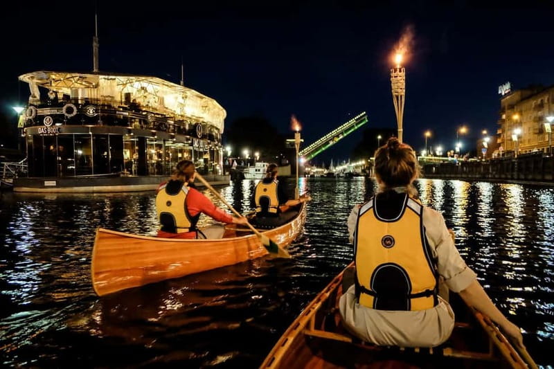 Klaipeda: Evening Guided Tour by Wooden Canoe - Safety briefing and basic strokes at Klaipėdos irklavimo centras