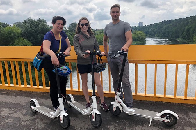 Private Vilnius on Scooter - Helmets, vests, and the weather reality check