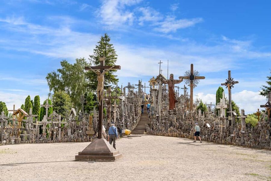 Small Group - Hill of Crosses, Jelgava, Jurmala /2 Countries - Jelgava Palace Area: Baroque Grandeur in a City with Real Tension