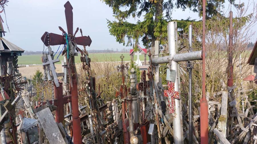 (Vilnius)Siauliai train station-Jelgava train station(Riga). - Hill of Crosses: 200,000+ Crosses, Photos, and Small Choices